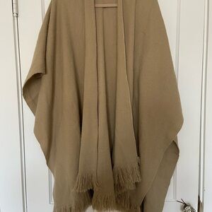 Tan Fringe Shawl